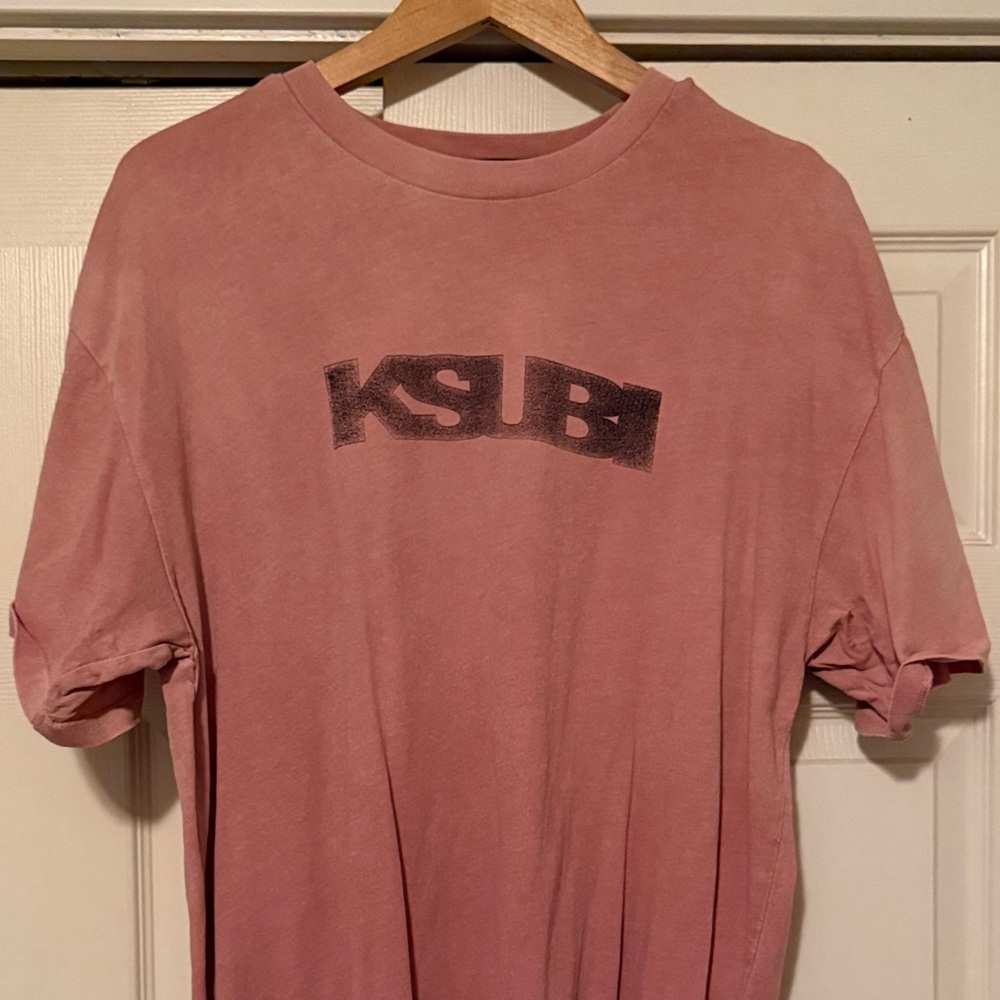 Ksubi Dusty Pink Logo Tee